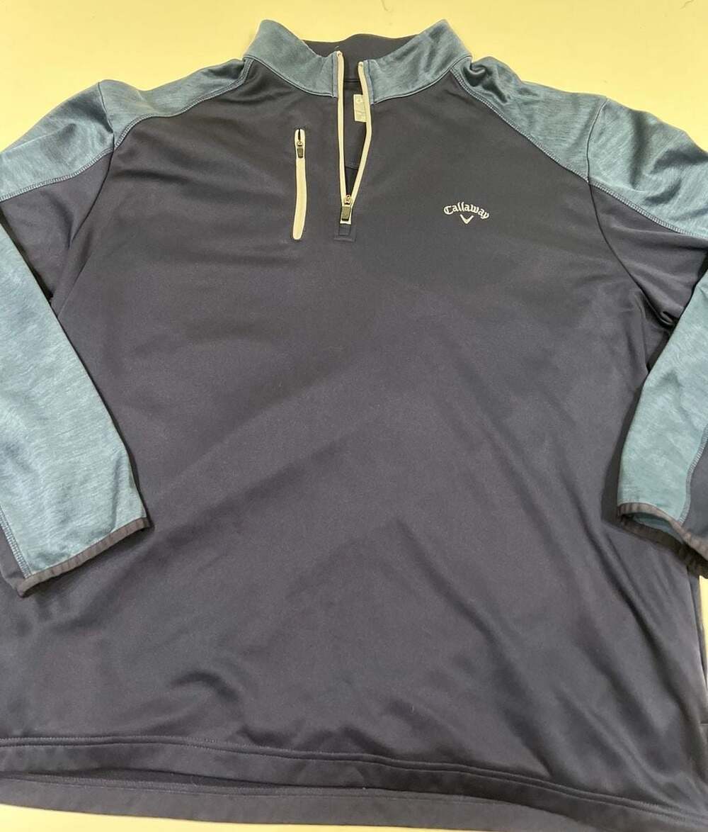 Callaway Men's 1/4 Zip Performance Golf Pullover XXL Navy Blue